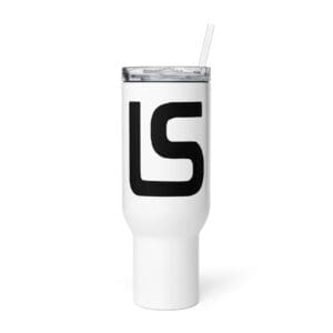 Travel mug with a handle